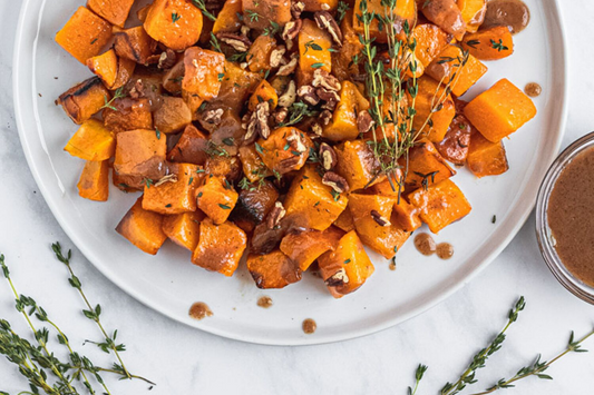Maple Fig Roasted Butternut Squash