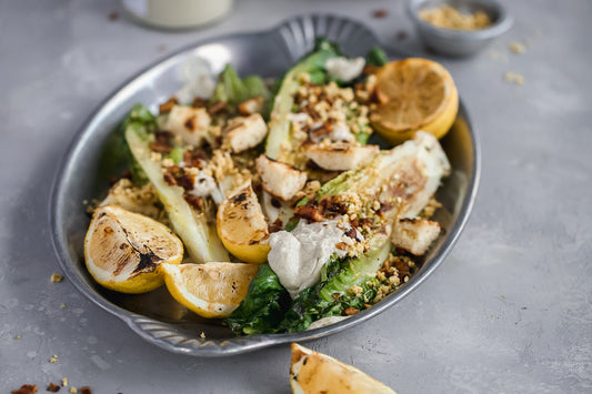 Image of Grilled Romaine Roasted Garlic Salad