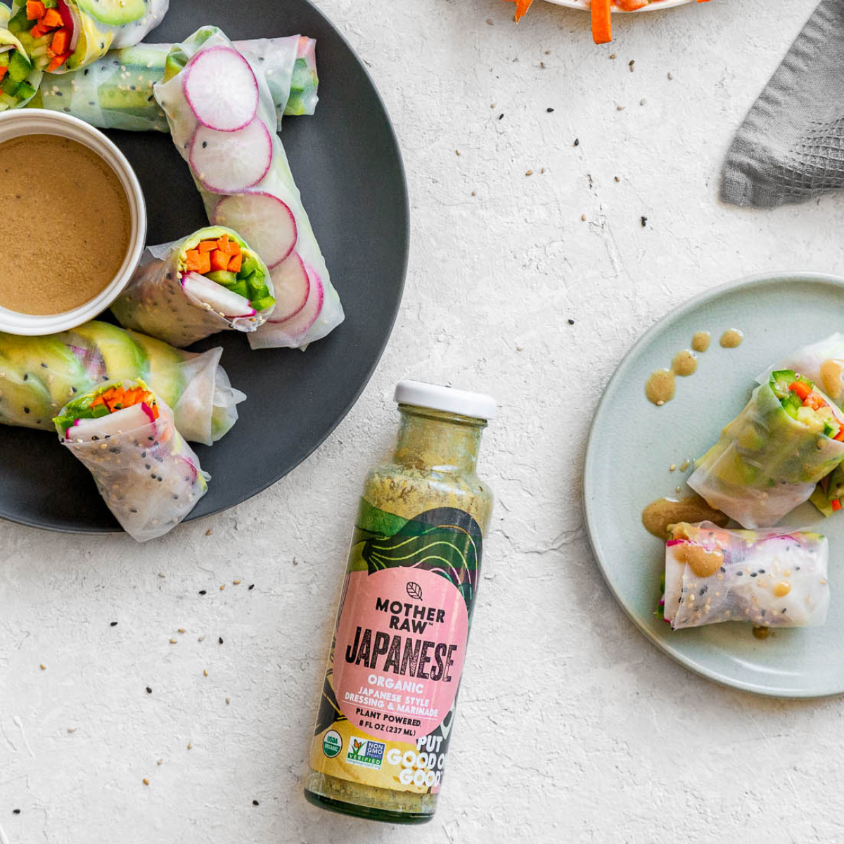 Mother Raw Vegan Japanese Dressing rice wraps 