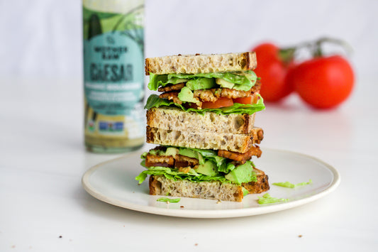 Caesar BLT with Tempeh Bacon