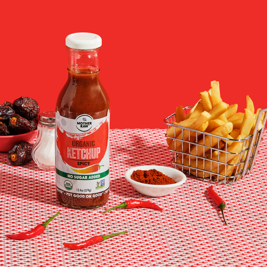 Organic No Refined Sugar Spicy Ketchup