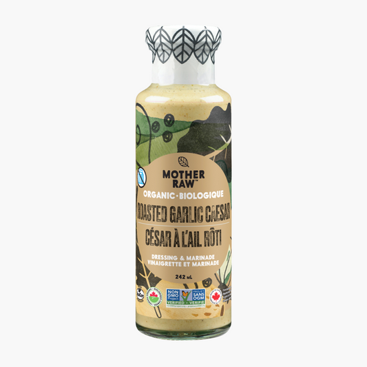 Mother Raw Organic, Vegan Roasted Garlic Caesar Dressing and Marinade